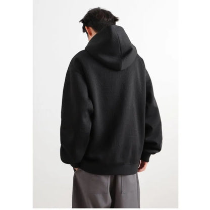 Jacket Mens 2025 Autumn New Hooded Jacket man Streetwear Trendy Outerwear Innovative Fabric Casual Coat Urban Style Lightweight