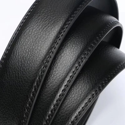 2026 New  cow genuine leather men's belt cowhide strap for male automatic buckle belts for men black buckle belts