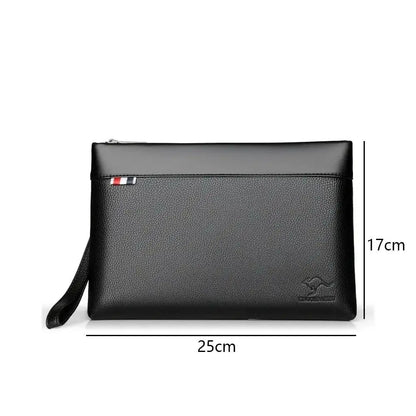Fashion Leather Clutch Bag Large Capacity Portable Card Holder Handbag Multi-card Coin Purse Money Bag For Men