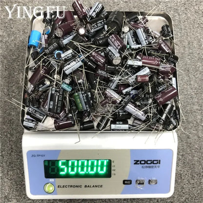 500gram/lot Mixed Electrolytic capacitor Sale For DIY lover Repair electronic component package Read before Order