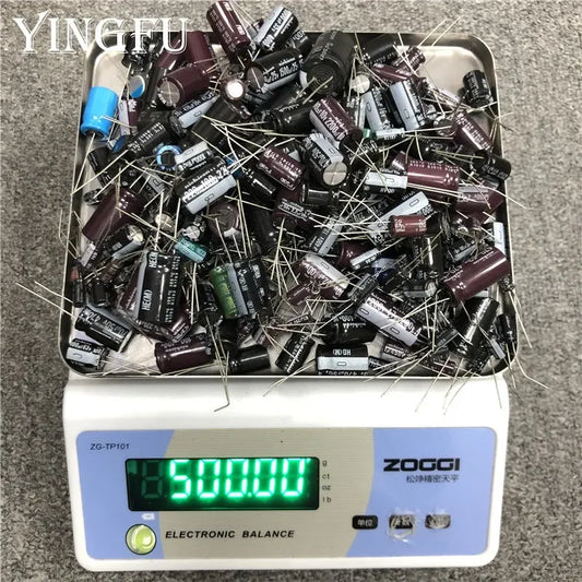 500gram/lot Mixed Electrolytic capacitor Sale For DIY lover Repair electronic component package Read before Order
