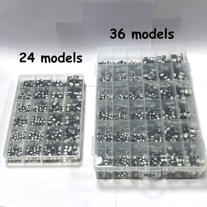 400/1500Pcs/Lot 1UF~1000UF 6.3V-50V 24/36 Value SMD Aluminum Electrolytic Capacitors Assortment Kit + Box