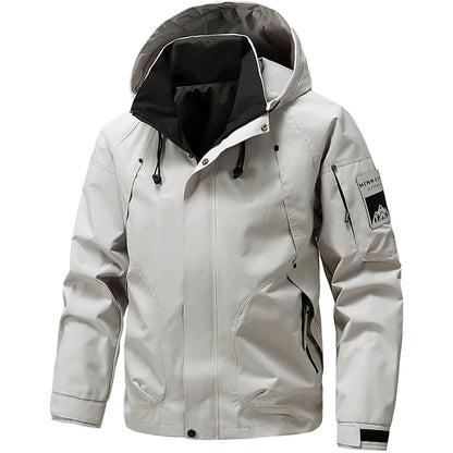 Outdoor Men Casual Outdoor Jacket Coats Man Windproof Sport Jackets Man Cargo Camp Fish Jackets Male Hooded Tactical Jackets 5XL