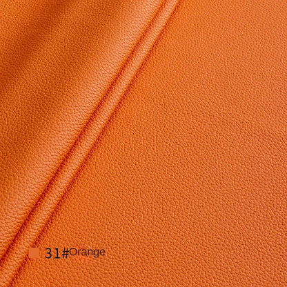Litchi Textured PU Leather Fabric Thickened for Sofa Car Seats Designer Handmade Diy Sewing Material Cloth By The Meter