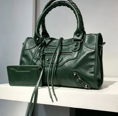 Handbags For Women 2026 New High Capacity Shoulder Bags Motorcycle Lady Travel Bag Luxury Brand Hobos Bags Cross-body Handbags