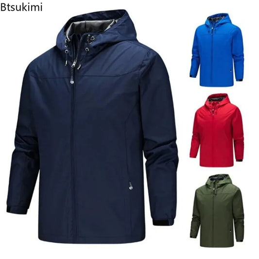 Outdoor Jackets for Men Waterproof Breathable Casual Coats Spring Autumn Men Windbreaker Jackets Cycling Mountaineering Clothes