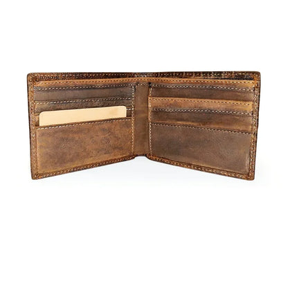 Ruil 2018 New Men Wallet Retro Casual Crocodile Shape Genuine Cowhide Leather Short Buckle Wallets Coin Purse Cards Holder