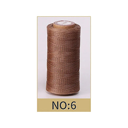 50M 0.8mm Thickness Waxed Thread For Leather Waxed Cord For Diy Handicraft Tool Hand Stitching Thread Flat Waxed Sewing Line