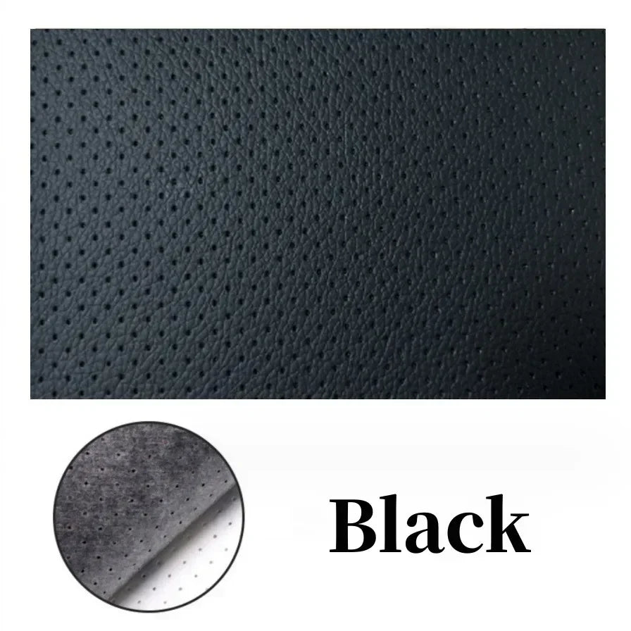 Perforated Leather Breathable Perforated Self-Adhesive Leather Repair Patch for Furniture Seats Chair Faux Leather Vinyl Repair