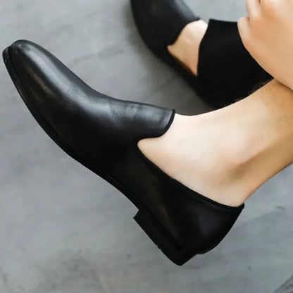 Men's Leather Casual Shoes New Exquisite Business Dress Shoe Fashion Loafers for Man Comfortable Platform Shoe Zapatos De Hombre