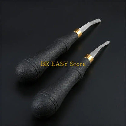 E28F Rougher Leather-Craft Hand Tool Stainless Steel Leathercraft Tools-Leather Beveler Tool for DIY Leather-Crafts