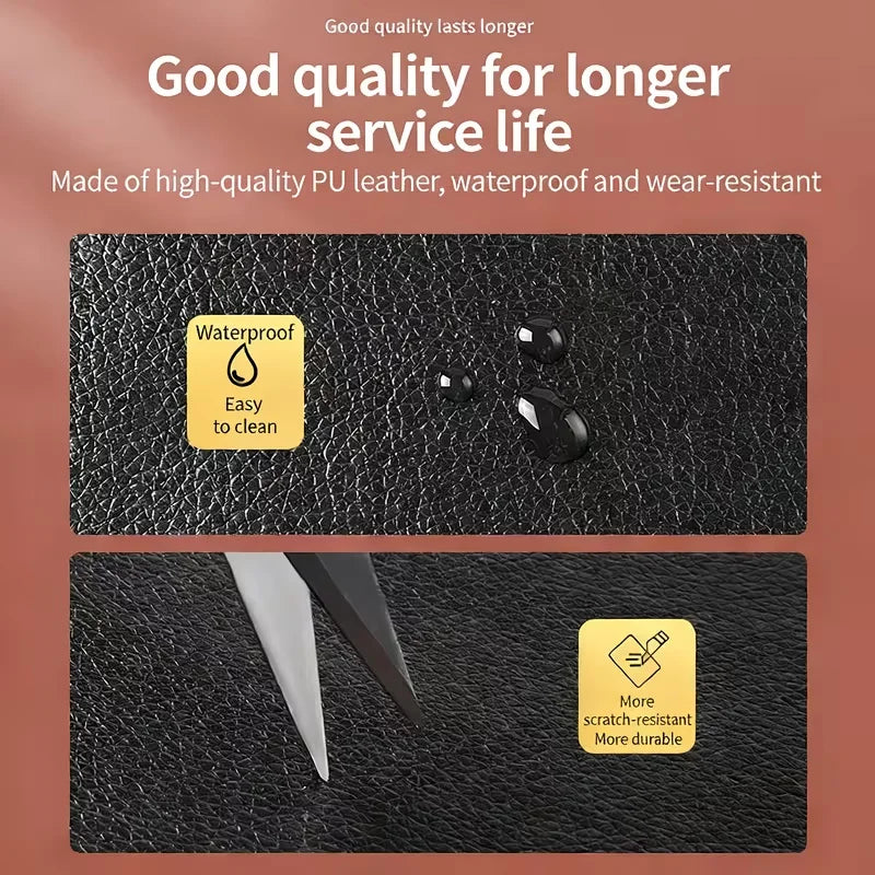 Self-Adhesive Pu Leather Repair Patch, Waterproof and Wear-Resistant Synthetic Leather Patch, Can Be Freely Cut, Used for Car Seats, Sofas, Bags, Shoes, Furniture Renovation, DIY Soft Decoration Leather Tape