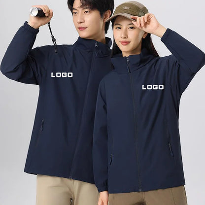 Men's And Women Lightweight Softshell Jacket Waterproof Windbreaker Climb Hiking Coat Custom Logo Print Design Unisex Outerwear