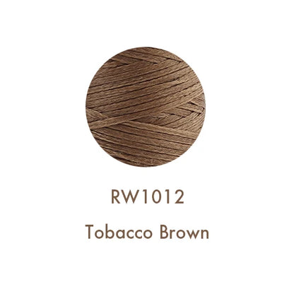 150D 0.8MM Flat Waxed Sewing Thread 260Meters Waxed Thread For Leather Waxed Cord For Leather Craft Hand Stitching Thread