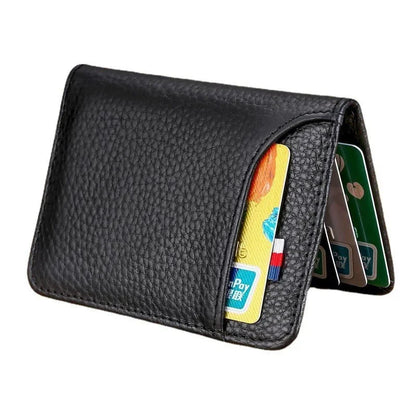 Men's Wallet Short Wallet Card Holder Fashion Thin Multi Card Business Soft Leather Wallet for Men Bolsa Feminina Coin Purse