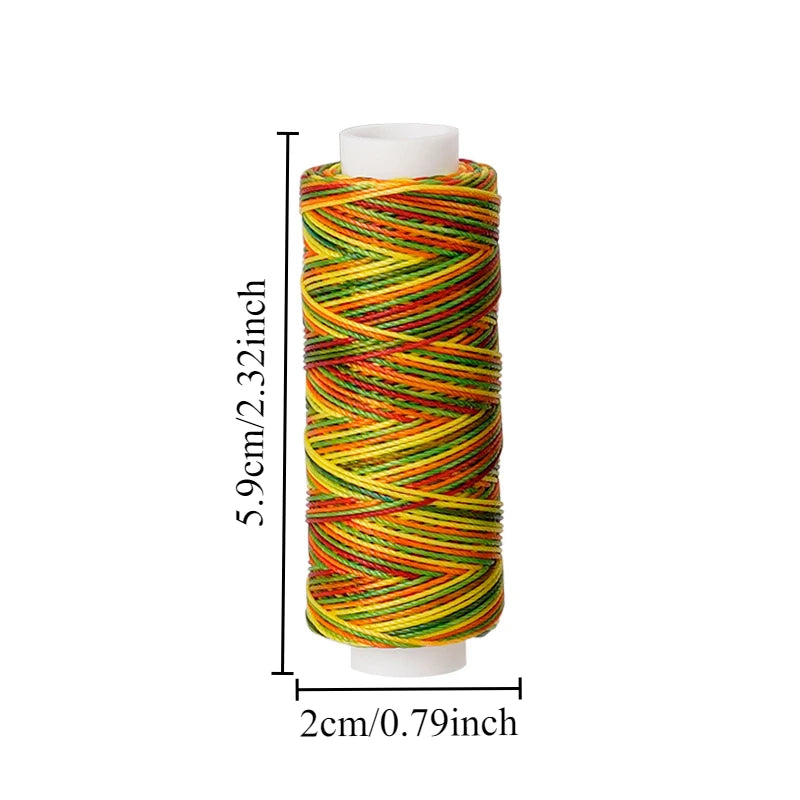 1pc Round Wax Thread 50 M 0.45mm Wax Rope Diy Handmade Material Leather Sewing Thread Polyester Wax Thread