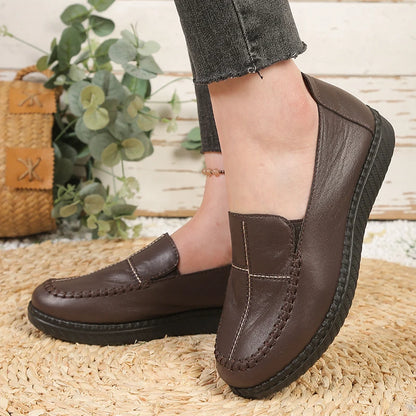Women's loafers, women's flat shoes, lightweight mom shoes, women's casual shoes, durable artificial leather