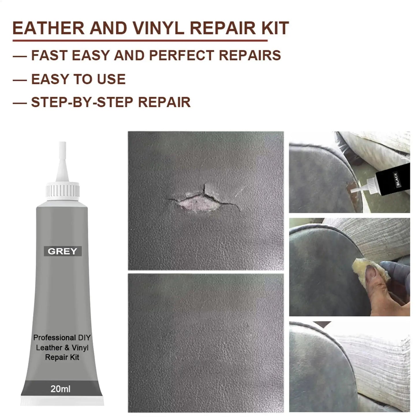 Leather Color Paste 20ml Complementary Balm For Leather Restoration Paste Leave no trace For Leather Furniture Bags Shoes Car