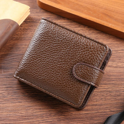 Fashion PU Leather Men Wallet Multi-card Slot Folding Card Bag Large-capacity Money Bag