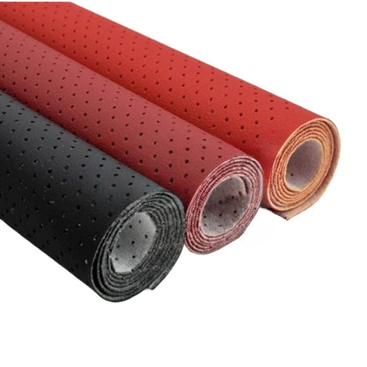 50cm*137cm Multi Colors Leather Fabric PU Leather Material Perforated Leather for DIY Home Furniture Car Interior Decorations