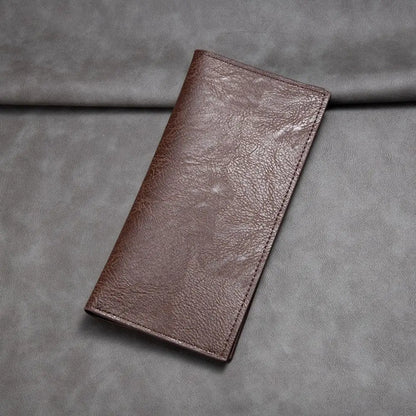 PU Leather Long Wallet For Men Durable Multiple Slots Men Card Holder Thin Soft Men Wallet Card Bag Large Banknote  Money Purses