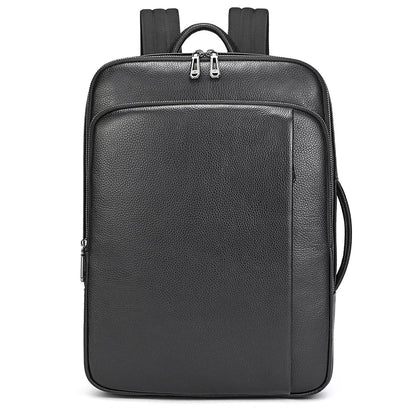 Luufan Business Leather Backpack For Men Male Genuine Leather Laptop Backpack 14 Inch Laptop School Bag School Bag Travel Bag