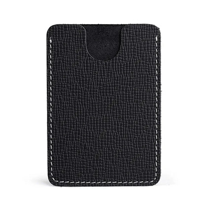Ultra-Thin Mini Full-Grain Cowhide Leather Card Holder Wallets for Men Women Lightweight Soft Genuine Leather Credit Card