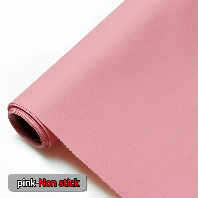 Non-stick Leather Fabric for Sofa Sewing Faux Leather Fabric Synthetic Material Arts Leathercraft DIY Large Size 1.6 Meters Wide