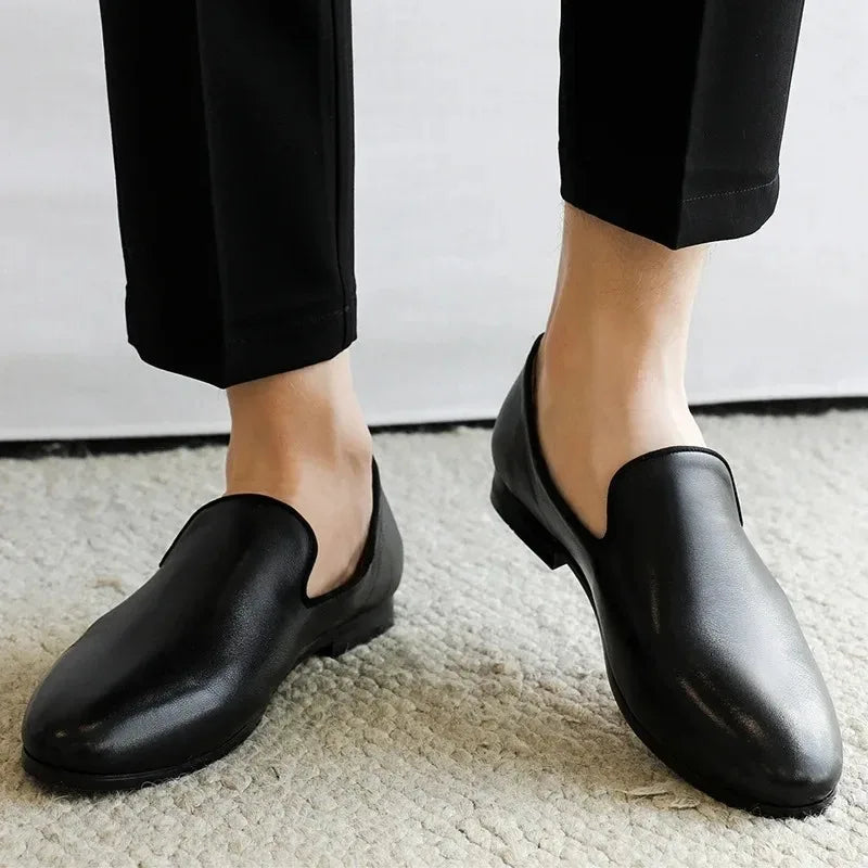 Men's Leather Casual Shoes New Exquisite Business Dress Shoe Fashion Loafers for Man Comfortable Platform Shoe Zapatos De Hombre