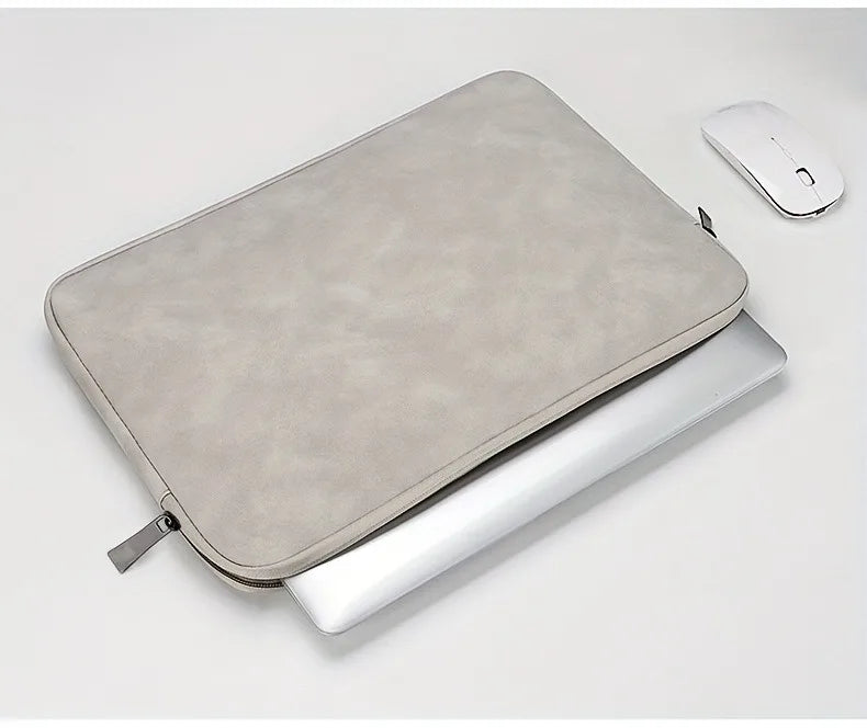 11 13 14 15 Inch Laptop PU Leather Protective Tablet Bag Computer Pouch Case Storage Bags Slim Laptop Sleeve for Macbook Perfect