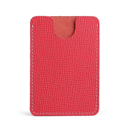 Ultra-Thin Mini Full-Grain Cowhide Leather Card Holder Wallets for Men Women Lightweight Soft Genuine Leather Credit Card