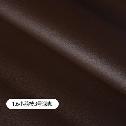 Litchi Pattern Leather Fabric Upholstery Per Meter for Car Interior Bag Chairs Diy Sewing Waterproof Wearable Soft Cloth Plain