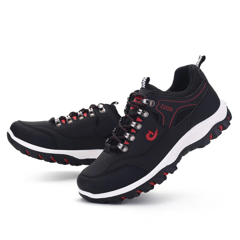 Men's leather Casual Shoes, Men's Sports Shoes, Spring,Autumn,Winter Shoes, Men's Tennis lightweight Wear-resistant Hiking Shoes