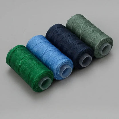 0.8mm Leather Waxed Thread 50m - High Strength 150D Braided Polyester Cord for Hand Stitching, Shoemaking, Bag Repair