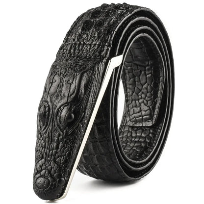 Plyesxale Brand Mens Belts Luxury Leather Designer Belt Men High Quality Ceinture Homme Crocodile Cinturones Hombre 2025 B2
