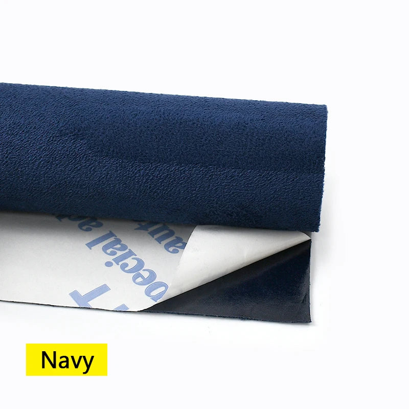 20*30-100*143cm Synthetic Leather Self-adhesive Fabric Car Interior Suede Adhesive Fabrics Door Velvet Decor Cloth DIY Accessory