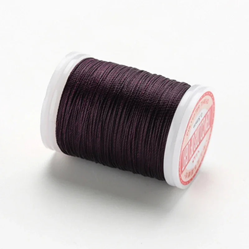 Waxed Thread For Leather DIY Accessories Leather Craft Sewing Thread Round Waxed Thread Polyester Cord Wax Coated Strings