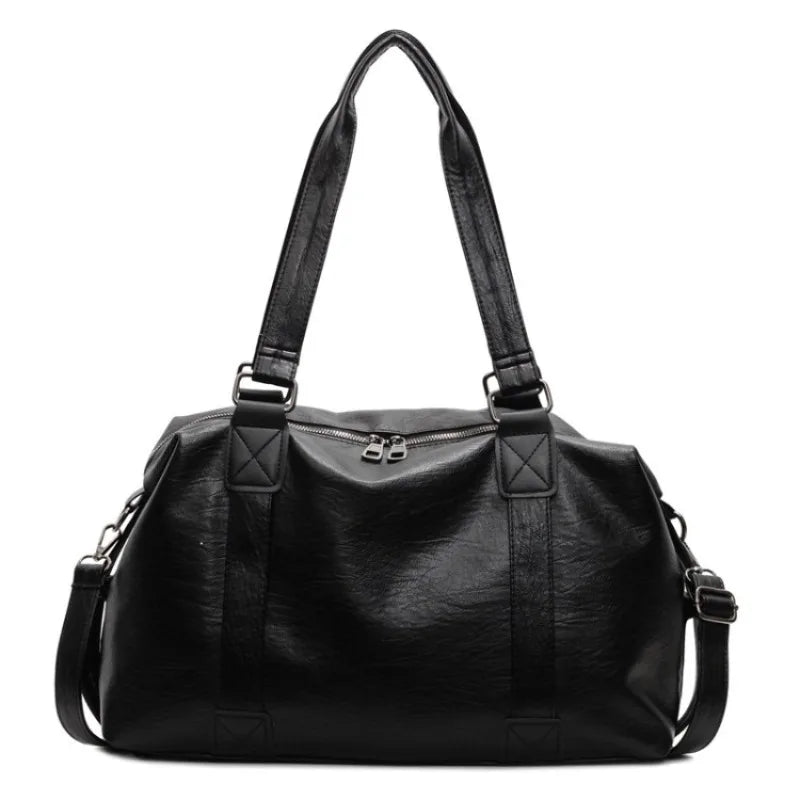Fashion Tote Bag Leather Women Bag Simplicity Handbag Solid Vintage Shoulder Messenger Bag for Ladies