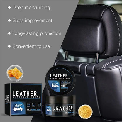 Car Leather Care Cream Car Interior Seat Leather Protection Renovation Glossy Care Cream ﻿