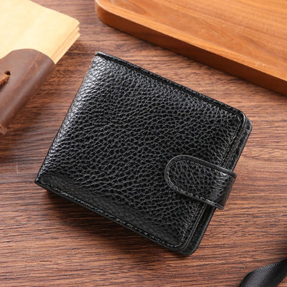 Fashion PU Leather Men Wallet Multi-card Slot Folding Card Bag Large-capacity Money Bag