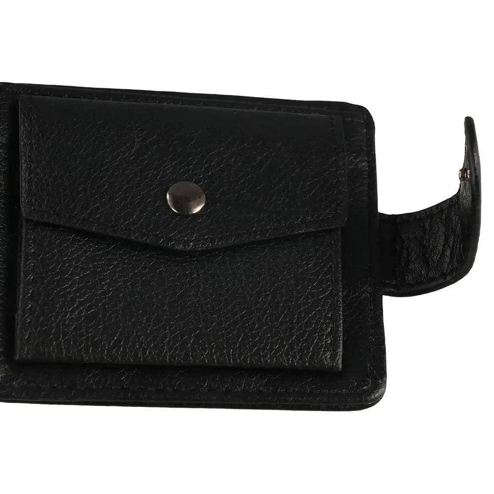 Simple PU Leather Two Fold Wallets Urban Recreational Style Solid Color Male Wallet Soft ID Badge Holder Pocket Purse Men