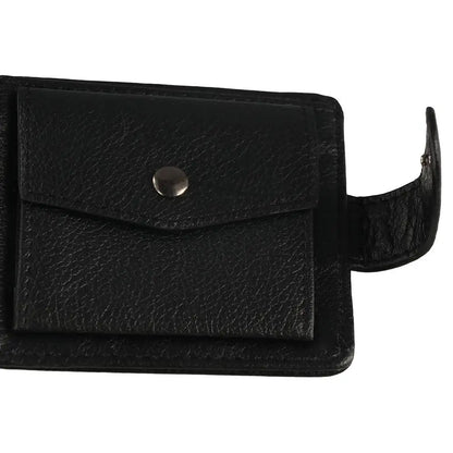 Simple PU Leather Two Fold Wallets Urban Recreational Style Solid Color Male Wallet Soft ID Badge Holder Pocket Purse Men