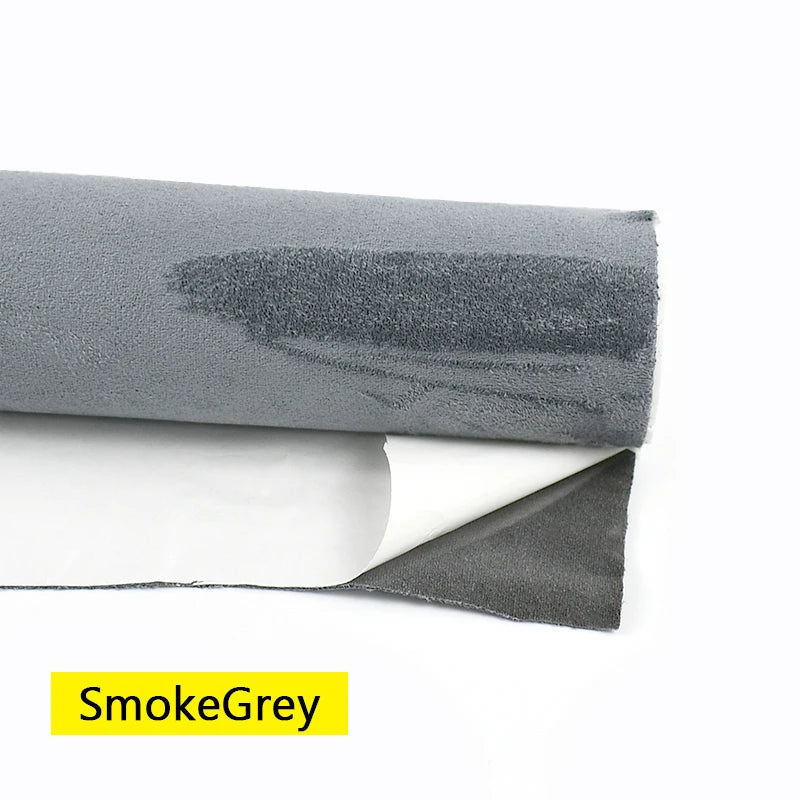 20*30-100*143cm Synthetic Leather Self-adhesive Fabric Car Interior Suede Adhesive Fabrics Door Velvet Decor Cloth DIY Accessory