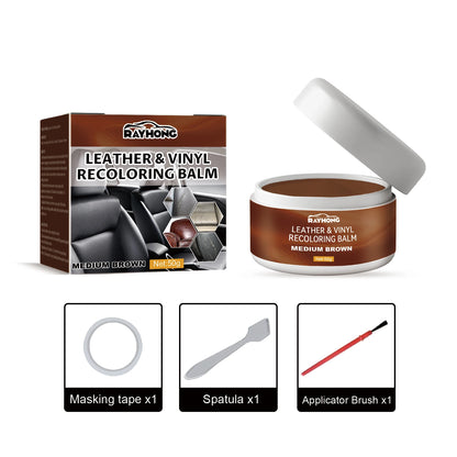 Leather Color Restorer Cream Kit for Car Seats Furniture Jackets Shoes Scratch Repair polish Renovation Cream DIY Leather Care
