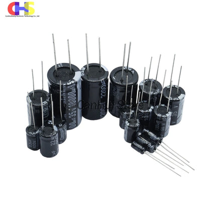 2-50pcs 10V 16V 25V 35V 50V 63V 100V Aluminum Electrolytic Capacitor 100UF 220UF 330UF 470UF 680UF 1000UF 2200UF 3300UF 4700UF