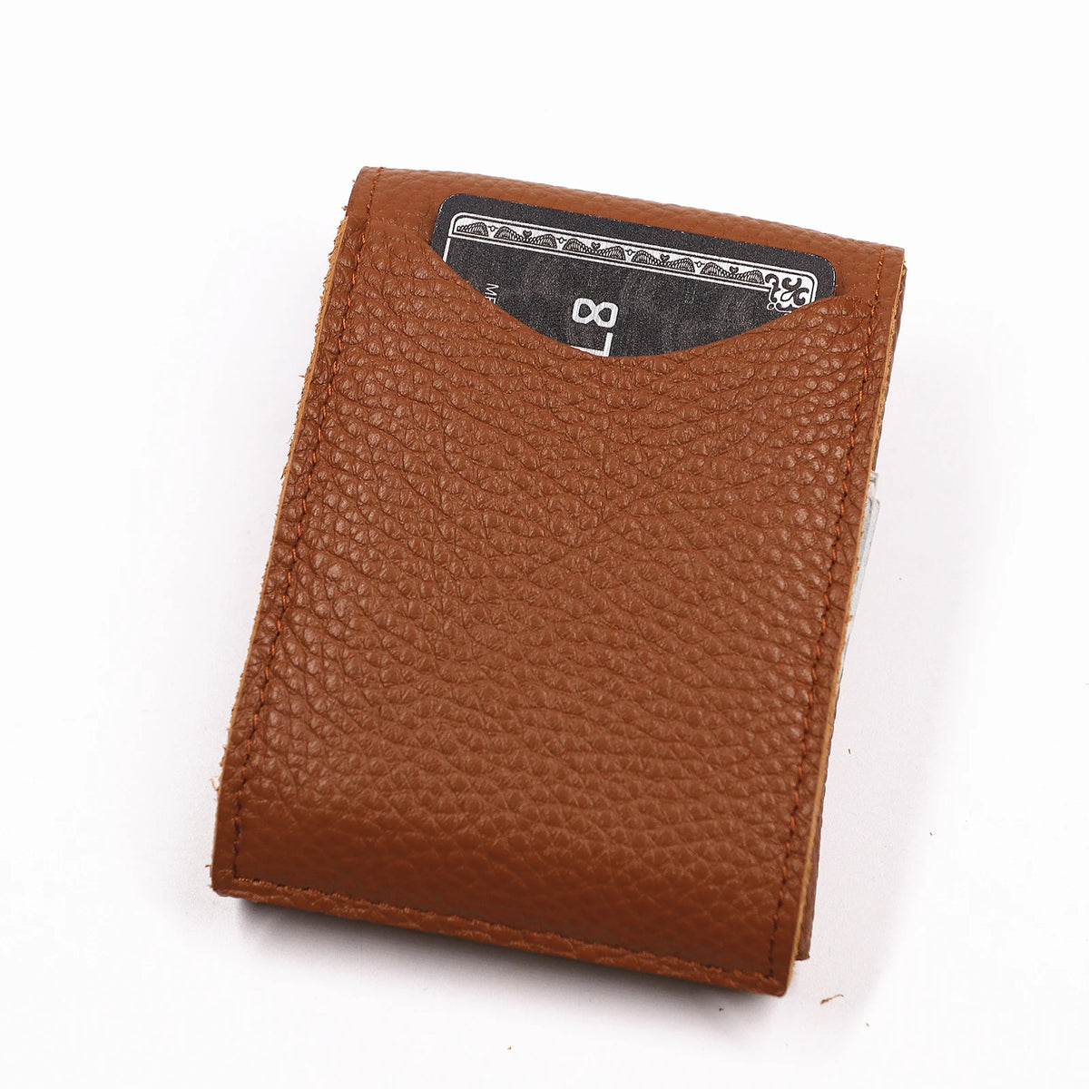 Genuine Leather Wallet For Men Male Vintage Full Grain Cowhide Vertical Slim Cash Wallet Man Card Holder Flap Magnetic Closure