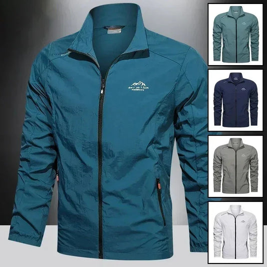 UPF100+ Men Summer Windbreaker Zip Pockets Uv Sun Protection Jackets Breathable Ultra-light Clothes Outdoor Skin Thin Coats Camp