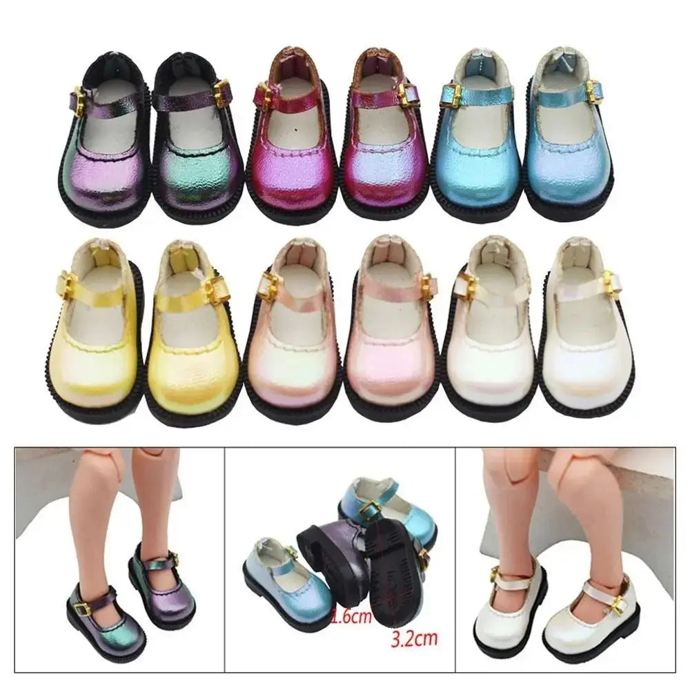 Accessories PU Leather 10cm Cotton Shoes Shoes Lightweight PU Leather Shoes 1 Pair Cute Leather Boots Clay