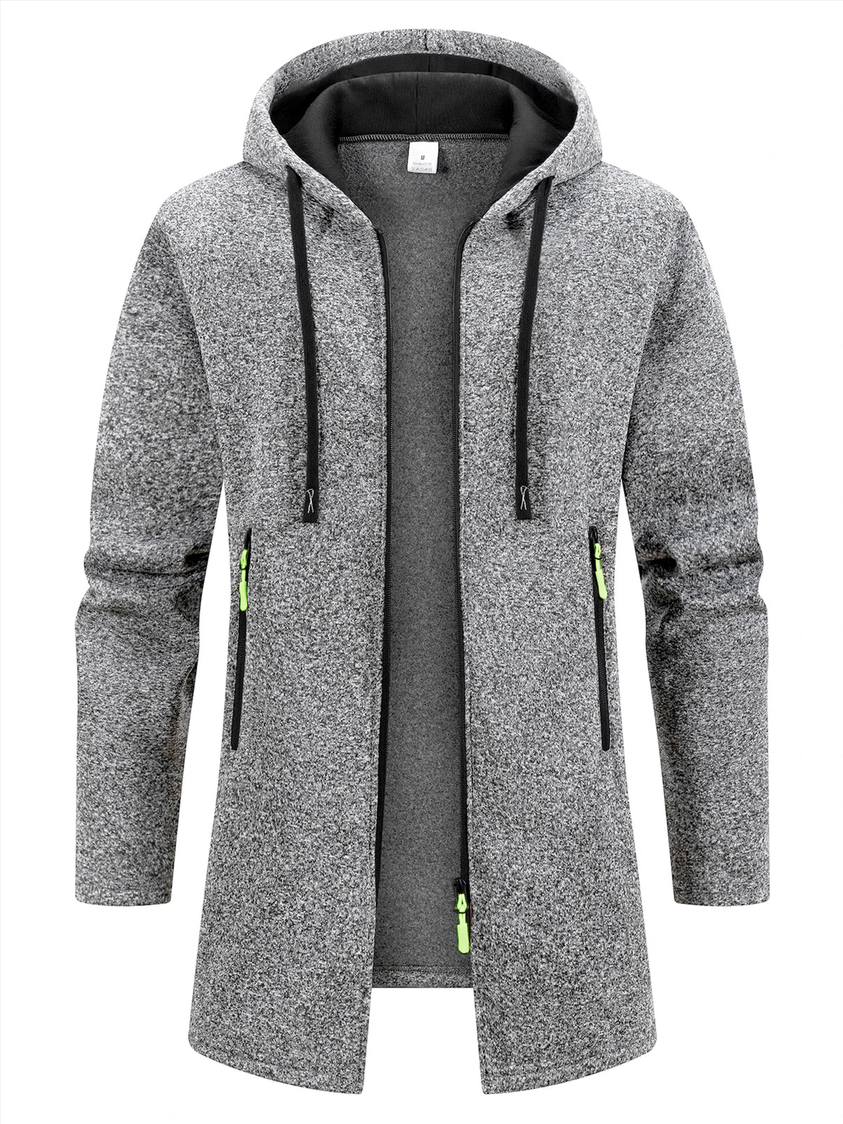 New Streetwear Men's Long Sleeve Sweatshirts for Men Zipper Hooded Oversize Winter Warm Jacket Coat Outdoor Tracksuit Men