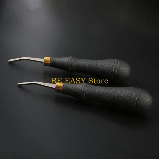 E28F Rougher Leather-Craft Hand Tool Stainless Steel Leathercraft Tools-Leather Beveler Tool for DIY Leather-Crafts